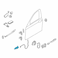 OEM 2014 BMW ActiveHybrid 7 Inner Right Door Handle Diagram - 51-21-9-116-342