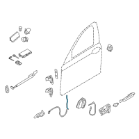 OEM 2014 BMW ActiveHybrid 7 Operating Rod, Door Front Right Diagram - 51-21-7-175-730