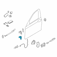 OEM 2013 BMW 740i Left Lower Front Door Hinge Diagram - 41-00-7-203-985