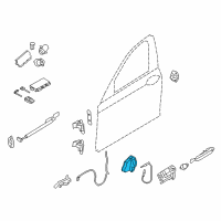 OEM BMW 550i GT LOCK, COMPLETE, FRONT RIGHT Diagram - 51-21-5-A36-E22