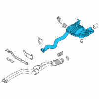 OEM 2011 BMW 135i Rear Exhaust Flap Muffler Diagram - 18-30-7-599-744