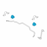OEM 2007 Ford Escape Stabilizer Bar Insulator Diagram - 5L8Z-5484-CA