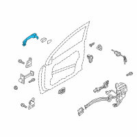 OEM 2013 Kia Optima Door Outside Handle Assembly Diagram - 826514C020IRR