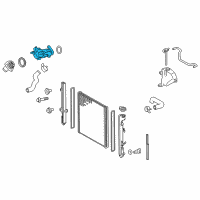 OEM 2017 Toyota Tundra Water Inlet Diagram - 16323-0S030