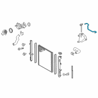 OEM 2006 Lexus GX470 Hose, Radiator To Reserve Diagram - 16567-38040