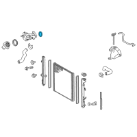 OEM 2015 Lexus GX460 Gasket, Water Inlet Housing, NO.1 Diagram - 16325-38010