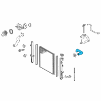 OEM 2011 Lexus GX460 Hose, Radiator, NO.1 Diagram - 16571-38101