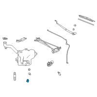 OEM Hummer H3 Front Washer Pump Diagram - 12335752