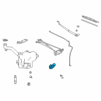 OEM 2008 Cadillac XLR Wiper Motor Diagram - 88987070