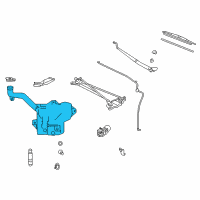 OEM 2013 Chevrolet Corvette Container, Windshield Washer Solvent Diagram - 19256783