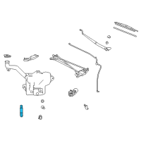 OEM 2005 Chevrolet Corvette Washer Pump Diagram - 12335751