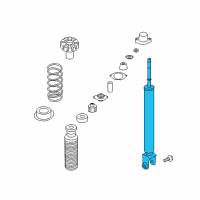 OEM 2003 Infiniti G35 ABSORBER Kit-Shock, Rear Diagram - 56210-AM828