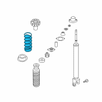 OEM Infiniti G35 Rear Suspension Spring Diagram - 55020-AM011