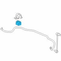 OEM 2008 Chevrolet Malibu Stabilizer Bar Insulator Diagram - 10361386