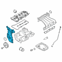 OEM 2014 Nissan Versa Cover Assembly-Front, Timing Chain Diagram - 13500-3HC0A