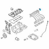 OEM 2017 Nissan Versa Gasket-Intake Manifold Diagram - 16175-1HK0A