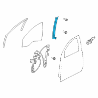 OEM Pontiac Guide Channel Diagram - 92164111