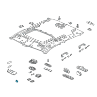 OEM Honda Accord Holder Assy., Sunvisor *NH836L* (WISTERIA LIGHT GRAY) Diagram - 88217-TK8-A01ZN