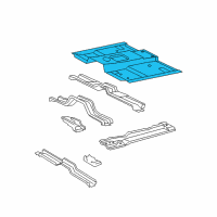 OEM 2003 Ford Explorer Floor Pan Diagram - 5L2Z-7811135-AA