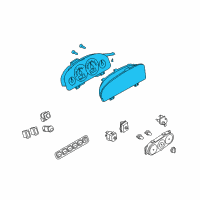 OEM 2005 Ford Escape Cluster Assembly Diagram - 5M6Z-10849-AB