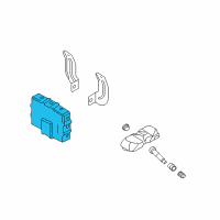 OEM 2007 Kia Sedona Tire Pressure Monitoring Sensor Module Assembly Diagram - 958003J000