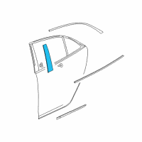 OEM 2015 Chevrolet Malibu Applique Diagram - 23126289