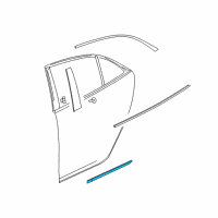 OEM Chevrolet Malibu Body Side Molding Diagram - 22798885