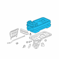 OEM 2009 Honda Odyssey Cover, Center Table *NH598L* (ATLAS GRAY) Diagram - 81191-SHJ-A02ZF