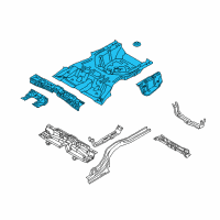 OEM 2009 Kia Amanti Panel Assembly-Rear Floor Diagram - 655103F750