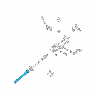 OEM Lincoln Lower Shaft Diagram - 8L3Z-3B676-B