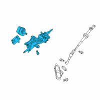OEM Lexus Gear Assembly, Tilt Steering Diagram - 45810-53020