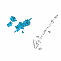 OEM 2014 Lexus IS250 Gear Assembly, Tilt Steering Diagram - 45810-53020