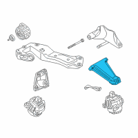 OEM BMW 550i xDrive Engine Mount Bracket Left Diagram - 22-11-6-777-621