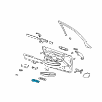 OEM 2005 Cadillac DeVille Switch Asm, Side Window <See Guide/Contact Bfo*Black Diagram - 19259971