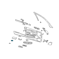 OEM 1998 Cadillac Seville Lamp Asm, Front Side Door Courtesy Diagram - 12374444