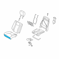 OEM 2007 Lincoln Navigator Seat Cushion Pad Diagram - 7L7Z-78632A22-B