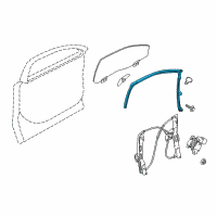 OEM 2018 Lincoln MKT Run Channel Diagram - AE9Z-7421596-A