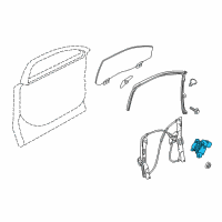 OEM 2016 Lincoln MKT Window Motor Diagram - AE9Z-7823395-A