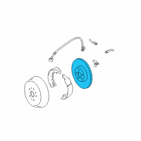 OEM 2002 Jeep Liberty Plate-Brake Backing Diagram - 5066151AA