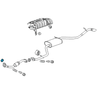 OEM Scion iQ Front Pipe Gasket Diagram - 17451-21080