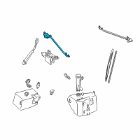 OEM 1996 Chevrolet K1500 Wiper Transmission Diagram - 15783973