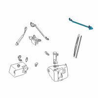 OEM 1998 GMC C1500 Suburban Wiper Transmission Diagram - 12463067