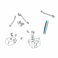 OEM 1998 GMC K1500 Suburban Insert, Windshield Wiper Blade (18") Diagram - 12363337