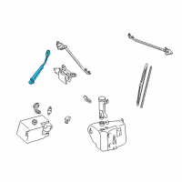 OEM 1996 Chevrolet K2500 Wiper Arm Diagram - 15043064