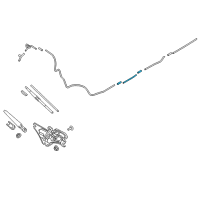 OEM 2020 Hyundai Tucson Hose Assembly-Rear Washer Diagram - 98957-D3000