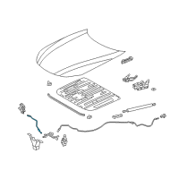 OEM 2020 Lexus LS500 Control Assy, Hood Lock Diagram - 53610-50010