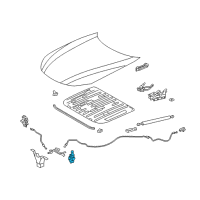 OEM 2019 Lexus LS500 LIFTER Assembly, Pop Up Diagram - 53470-50040