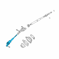 OEM 2002 Toyota MR2 Spyder Lower Shaft Diagram - 45260-17151