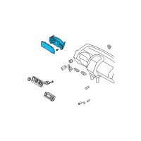 OEM 2008 Ford Edge Cluster Assembly Diagram - 8T4Z-10849-C