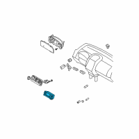 OEM Ford Edge Dash Control Unit Diagram - 7T4Z-19980-A